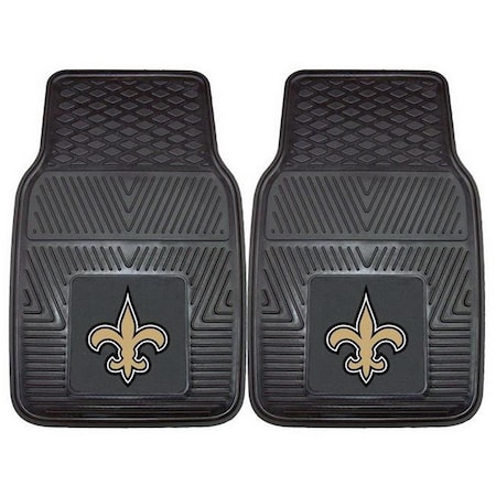 Fanmats New Orleans Saints Car Mats Heavy Duty 2 Piece Vinyl 4610408757